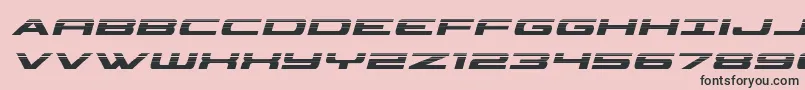 フォントclassiccobrahalfital – ピンクの背景に黒い文字