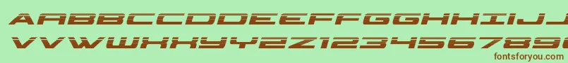 classiccobrahalfital Font – Brown Fonts on Green Background