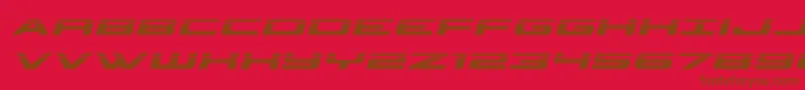 classiccobrahalfital Font – Brown Fonts on Red Background