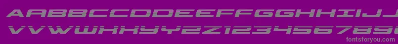 classiccobrahalfital Font – Gray Fonts on Purple Background