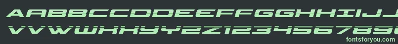 classiccobrahalfital Font – Green Fonts on Black Background