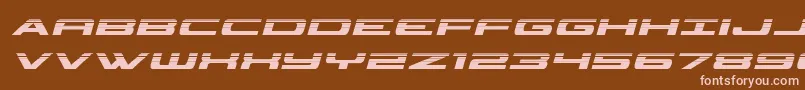 classiccobrahalfital Font – Pink Fonts on Brown Background