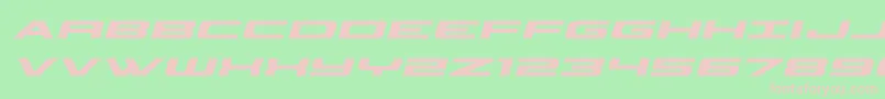 Fonte classiccobraital – fontes rosa em um fundo verde