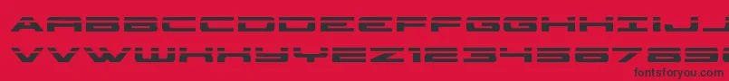 classiccobralaser Font – Black Fonts on Red Background