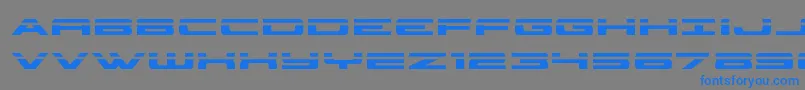 classiccobralaser Font – Blue Fonts on Gray Background