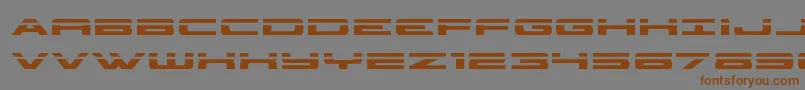 classiccobralaser Font – Brown Fonts on Gray Background