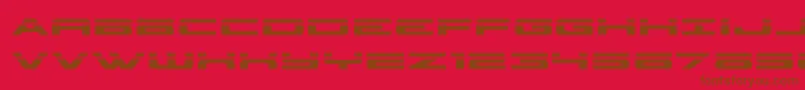 Police classiccobralaser – polices brunes sur fond rouge