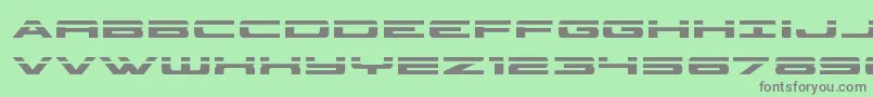 classiccobralaser-Schriftart – Graue Schriften auf grünem Hintergrund