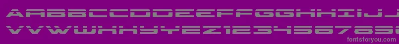 classiccobralaser Font – Gray Fonts on Purple Background