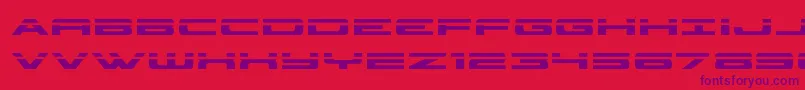 classiccobralaser Font – Purple Fonts on Red Background