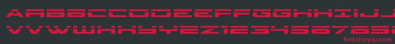 classiccobralaser Font – Red Fonts on Black Background