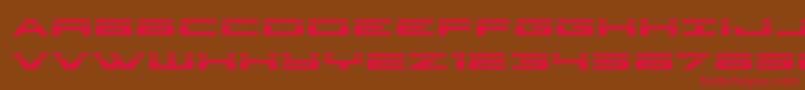 classiccobralaser Font – Red Fonts on Brown Background