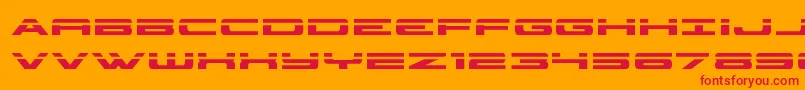 classiccobralaser Font – Red Fonts on Orange Background
