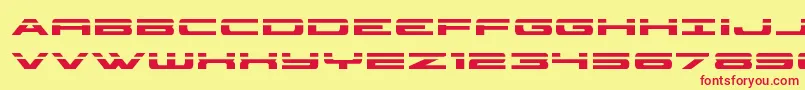 classiccobralaser Font – Red Fonts on Yellow Background