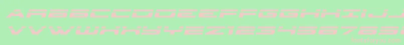 classiccobralaserital Font – Pink Fonts on Green Background