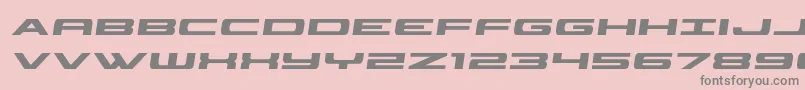 classiccobrasemital-Schriftart – Graue Schriften auf rosa Hintergrund