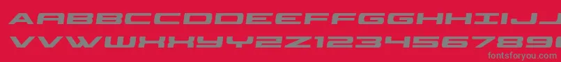 Police classiccobrasemital – polices grises sur fond rouge