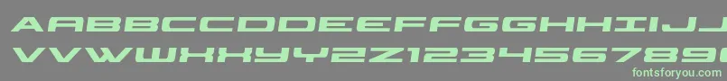 Fonte classiccobrasemital – fontes verdes em um fundo cinza