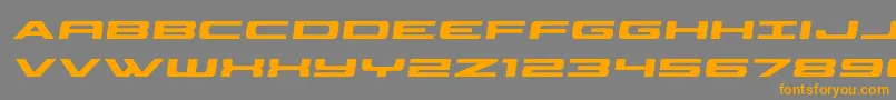 classiccobrasemital-Schriftart – Orangefarbene Schriften auf grauem Hintergrund
