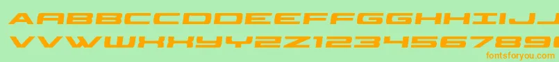 classiccobrasemital Font – Orange Fonts on Green Background