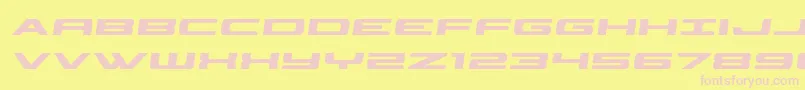 classiccobrasemital Font – Pink Fonts on Yellow Background