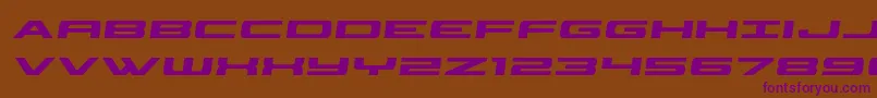 classiccobrasemital Font – Purple Fonts on Brown Background