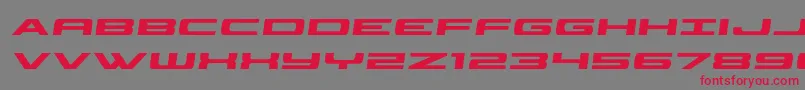 classiccobrasemital Font – Red Fonts on Gray Background