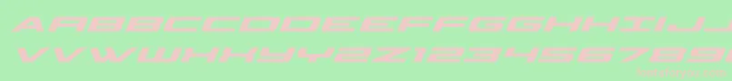 classiccobrasuperital Font – Pink Fonts on Green Background