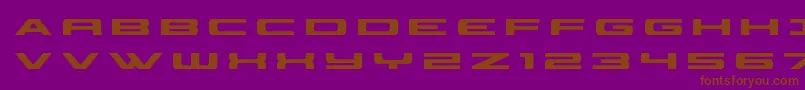 classiccobratitle Font – Brown Fonts on Purple Background