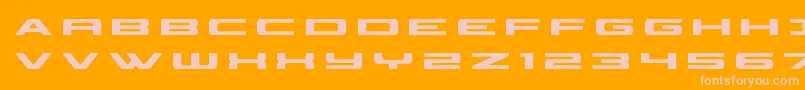 Шрифт classiccobratitle – розовые шрифты на оранжевом фоне