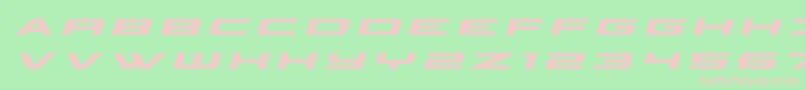 フォントclassiccobratitleital – 緑の背景にピンクのフォント
