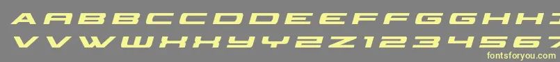 classiccobratitleital Font – Yellow Fonts on Gray Background