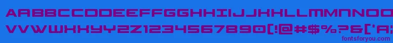 Шрифт classiccobraxtracond – фиолетовые шрифты на синем фоне