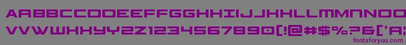 classiccobraxtracond-Schriftart – Violette Schriften auf grauem Hintergrund