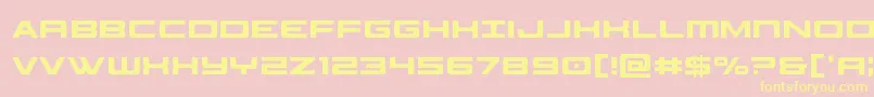 classiccobraxtracond Font – Yellow Fonts on Pink Background