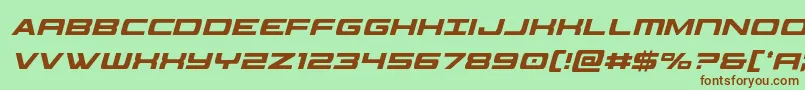 Шрифт classiccobraxtracondital – коричневые шрифты на зелёном фоне