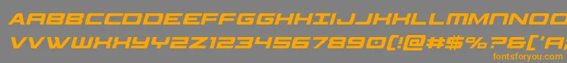 classiccobraxtracondital Font – Orange Fonts on Gray Background