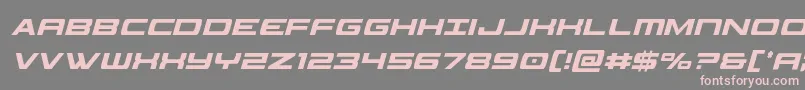 classiccobraxtracondital Font – Pink Fonts on Gray Background