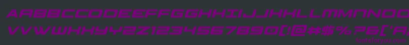 Шрифт classiccobraxtracondital – фиолетовые шрифты на чёрном фоне