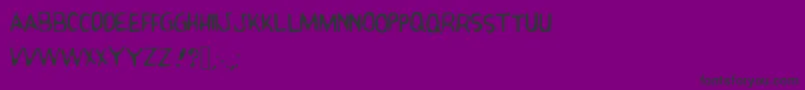 ClassicComicsClub Font – Black Fonts on Purple Background