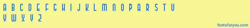 ClassyBeautiful2 Font – Blue Fonts on Yellow Background