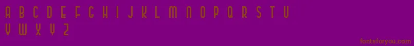 Więcej informacji o czcionce ClassyBeautiful2 Czcionka ClassyBeautiful2 – brązowe czcionki na fioletowym tle