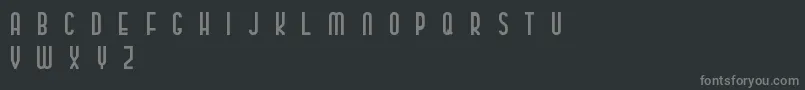 Czcionka ClassyBeautiful2 – szare czcionki na czarnym tle