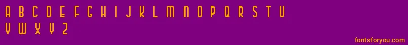 ClassyBeautiful2 Font – Orange Fonts on Purple Background