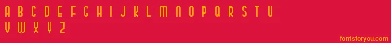 ClassyBeautiful2 Font – Orange Fonts on Red Background