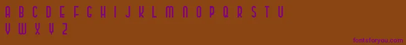 Police ClassyBeautiful2 – polices violettes sur fond brun