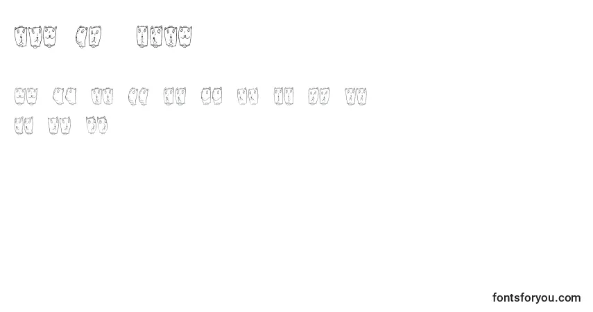Шрифт ClaudiotheCat – алфавит, цифры, специальные символы