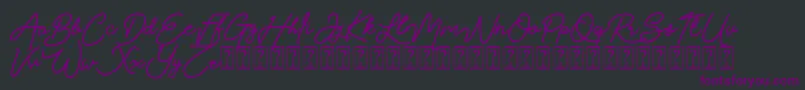 Claudya DEMO Font – Purple Fonts on Black Background