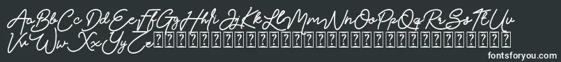 Claudya DEMO Font – White Fonts on Black Background