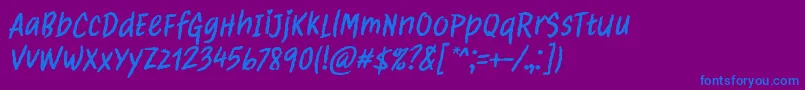 Шрифт Clawster Font by 7NTypes – синие шрифты на фиолетовом фоне